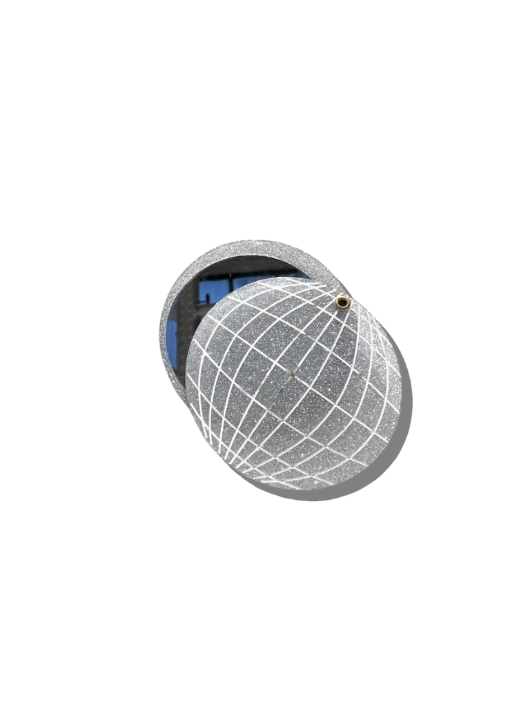Hand-painted Disco Ball Compact Mirror | Eco-Friendly
