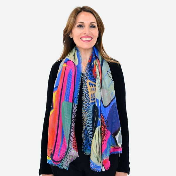 Scarf | Silk-Modal-Dancing Water