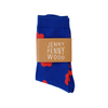 Socks | Celeste in Brick & Rave Blue