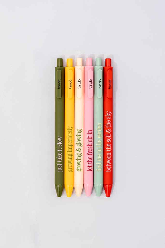 Gel Pen Set |  Garden Sayings