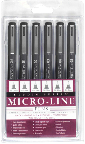 Studio Series Micro-Line Pen Set (Set of 6)