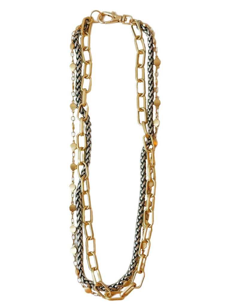Necklace | Sedona - multi-chain - mixed metals