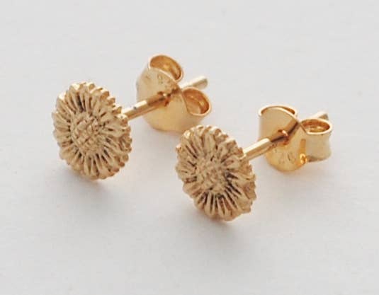 Earrings | Sunflower Stud -  gold