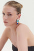 Earrings | Bauhaus Large - Silver/Cool Colors
