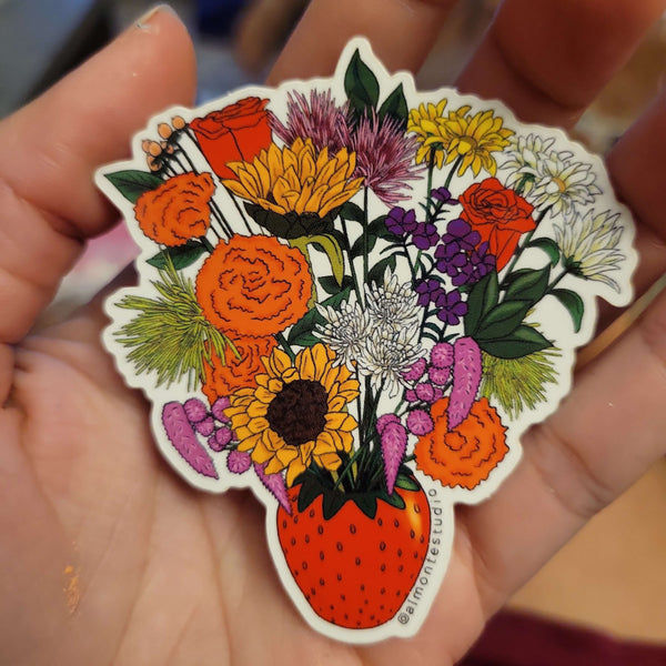 Sticker | Strawberry Flowers