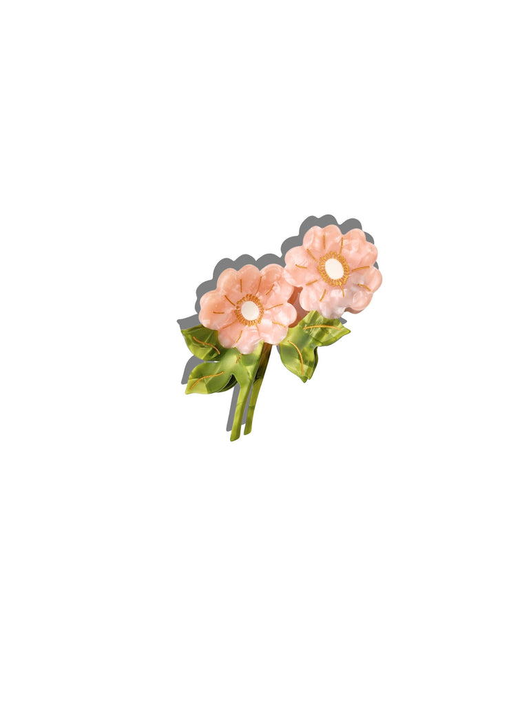 Claw Hair Clip | Wild Roses Hand-painted