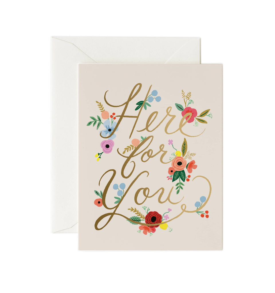 Card | Floral Here For You
