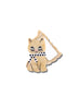 Hand-painted Scarf Kitten Compact Mirror | Eco-Friendly