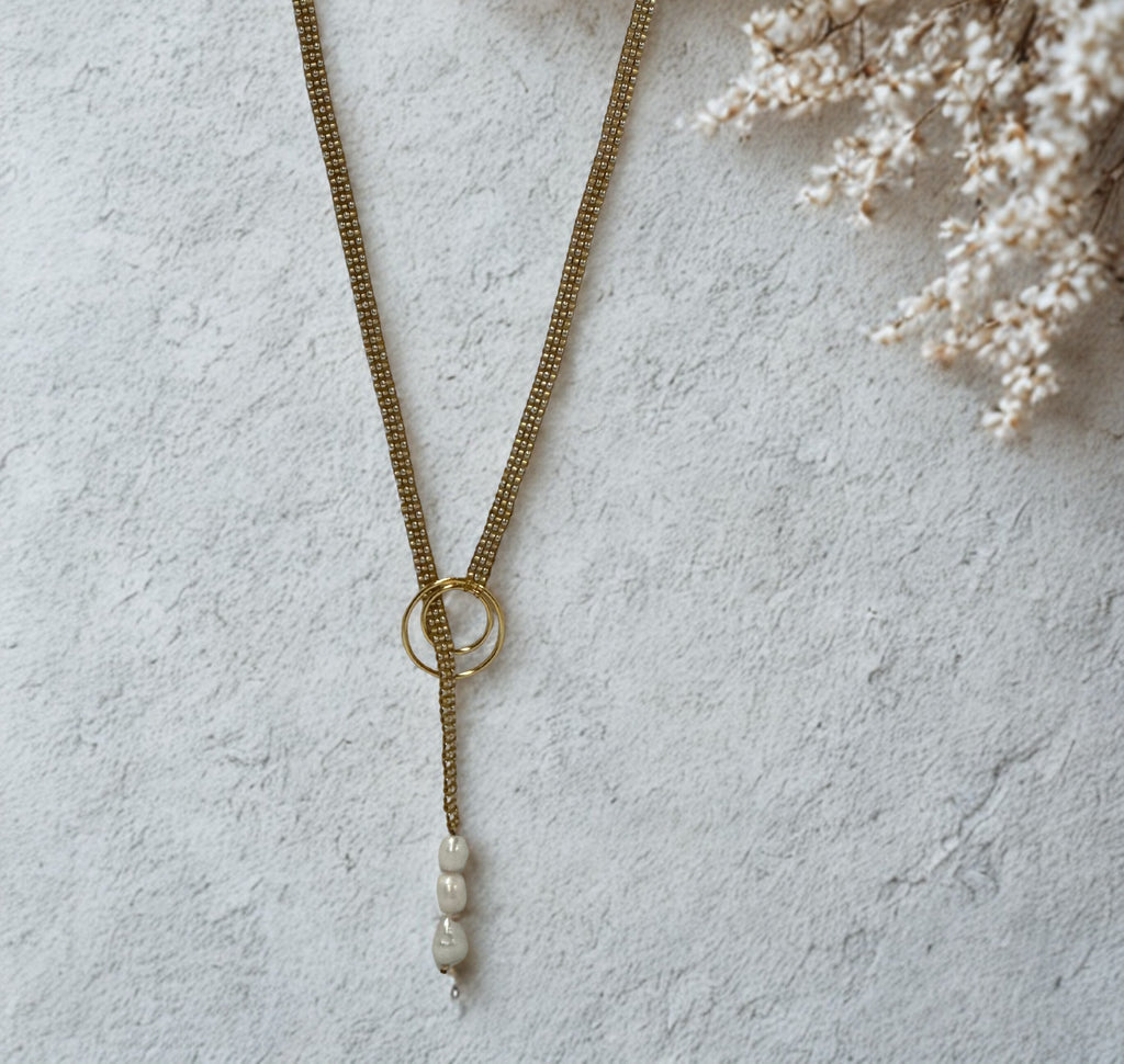 Necklace | Happy (White)