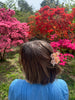 Hand-painted Cherry Blossom Flower Claw Hair Clip | Eco-Friendly