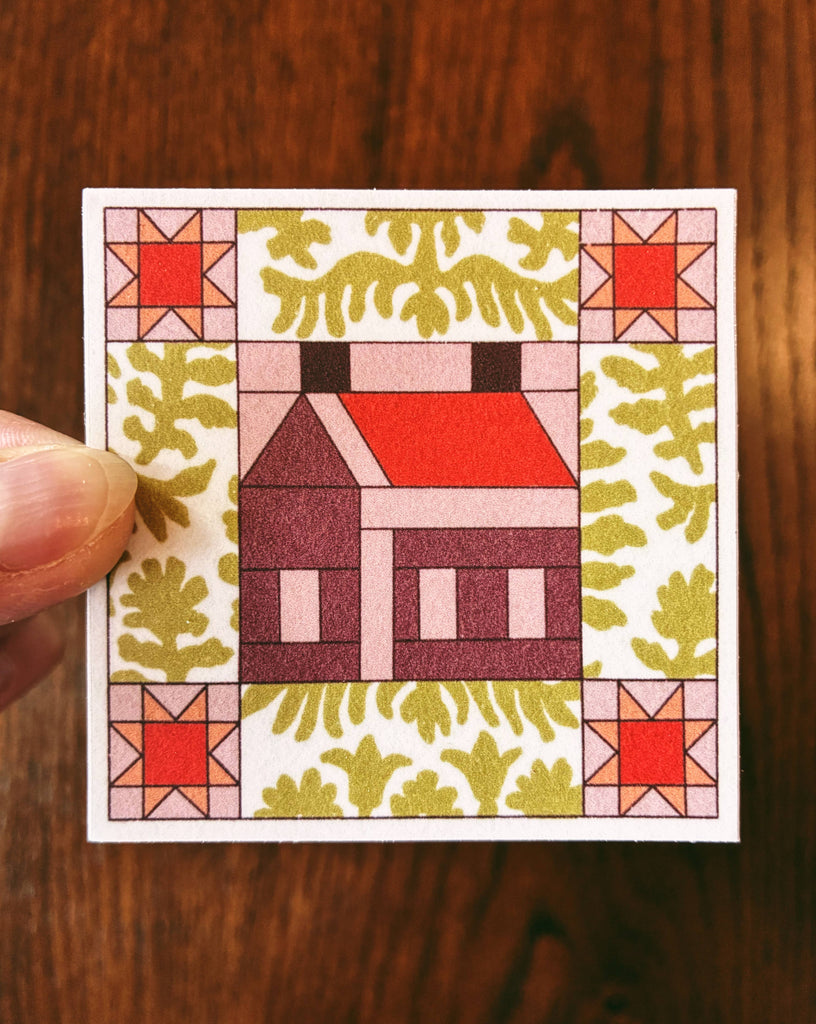 Sticker | Home Sweet Home Quilt Block
