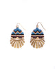 Earrings | Beaded Handwoven Santa Fe Drops (Magenta/Orange)