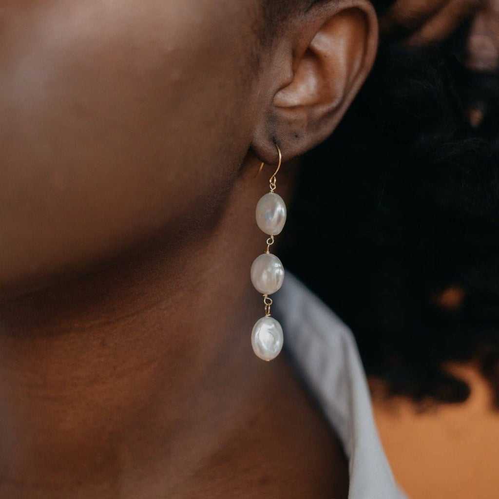 Earrings | Lucielle Pear- Gold or Silver