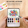 Watercolor Pocket Set Of 12 With Brush - Floral Colors