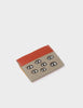 Leather Cardholder |  All Over Eyes Embroidery, Felix Tuffet and Golden Glow