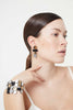 Earrings | Bauhaus  Large - Silver/Black/Gold