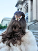 Hand-painted Emperor Silk Moth Claw Hair Clip | Eco-Friendly