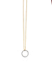 Necklace | Margo-L  - sterling silver  with laser cut circle