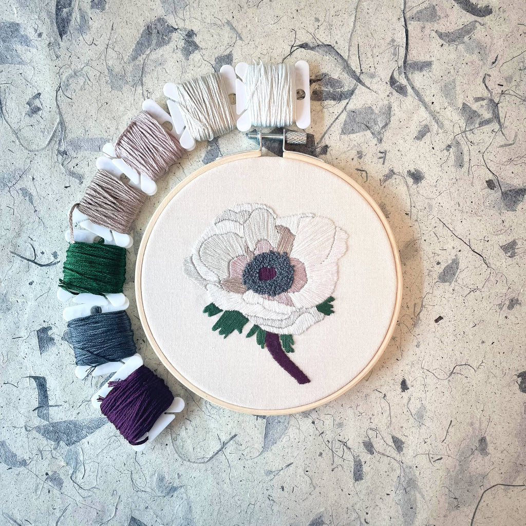 Anemone (5") - DIY Embroidery Kit