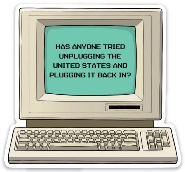 Sticker | Unplug the United States