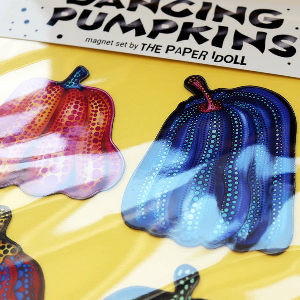 Yayoi Kusama Inspired Magnet Set Dancing Pumpkins