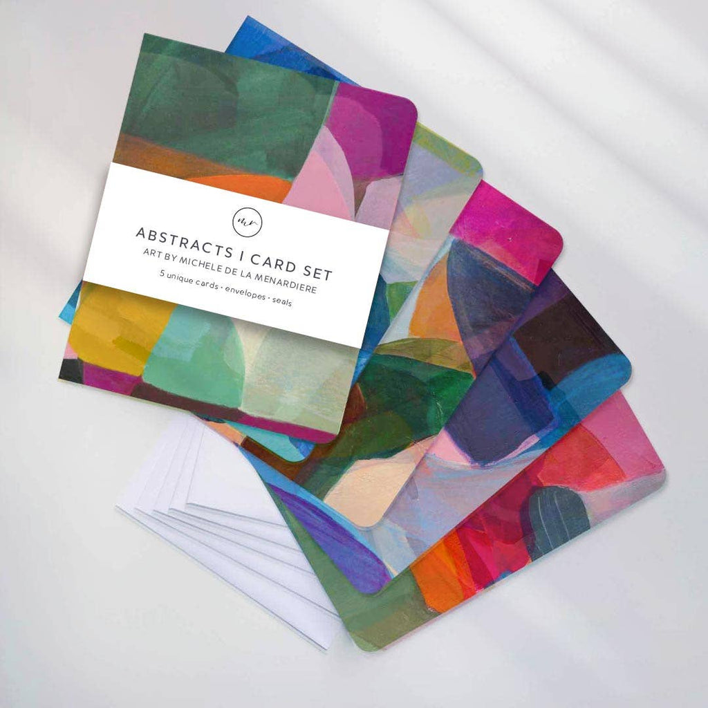 Bold and Bright art card set – Abstracts I (5 Cards)