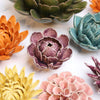 Ceramic Flower Wall Art | Peony Purple