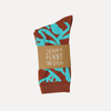 Socks | River - Aquamarine & Carmel