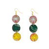 Earrings | Kantha Threadburst Trio