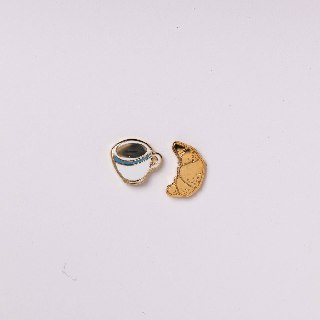 Earrings | Croissant & Coffee