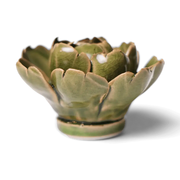 Ceramic Flower Wall Art | Peony Green