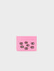 Leather Cardholder | All Over Eyes Embroidery, Filium Bubblegum Pink