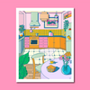 Tea Time Art Print: 5x7 inch Mini Print