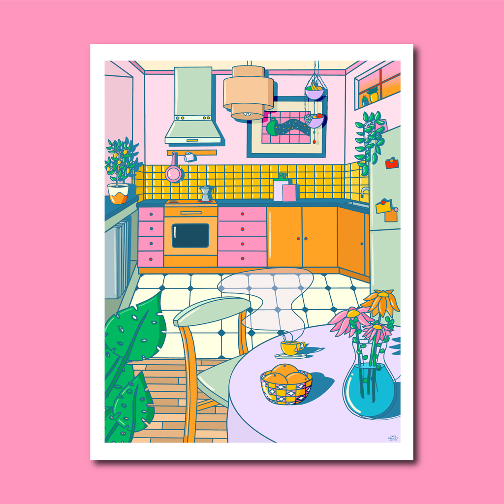 Tea Time Art Print: 5x7 inch Mini Print