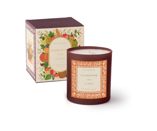 Candle | Clementine & Clove 9 oz Glass