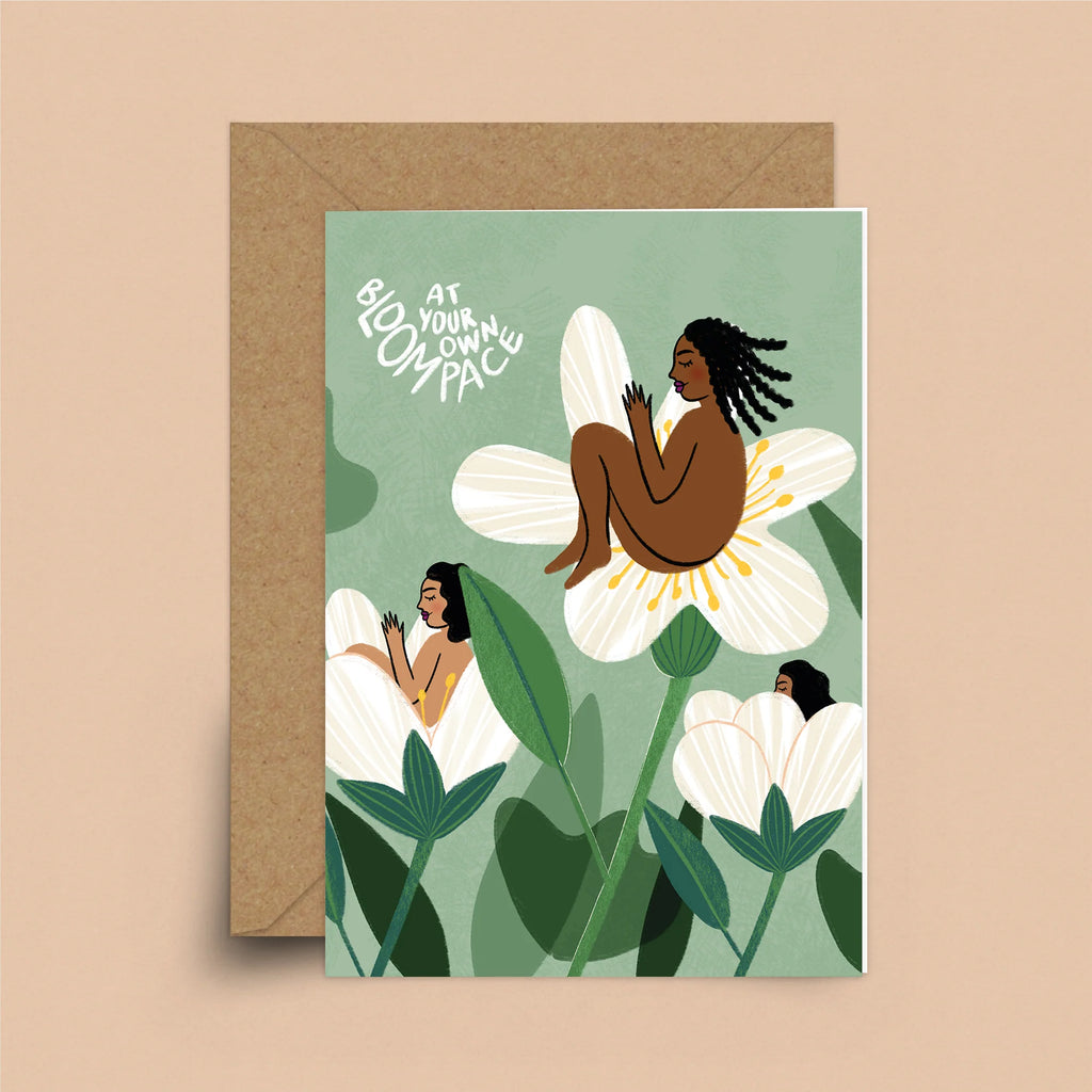 Greeting Card | Bloom at Your Own Pace