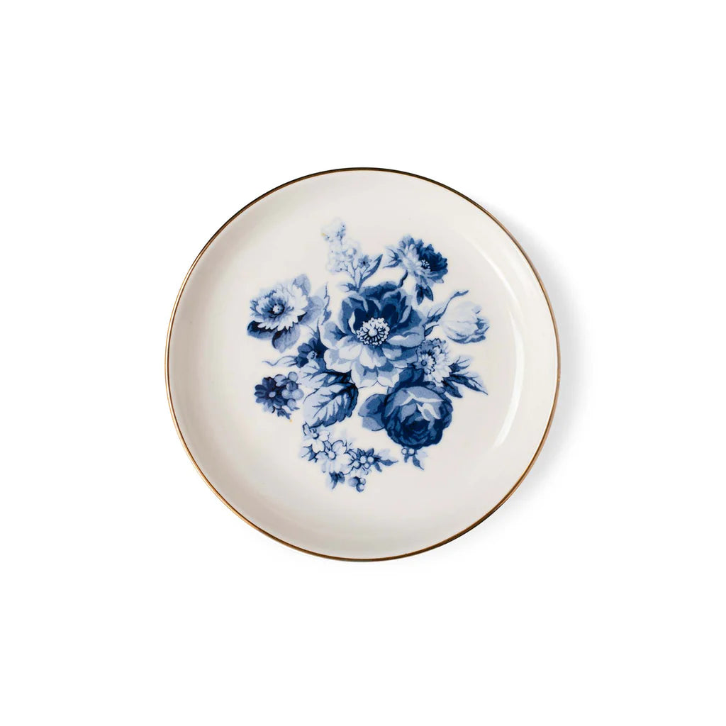 Small Trinket Dish | Blue Bouquet