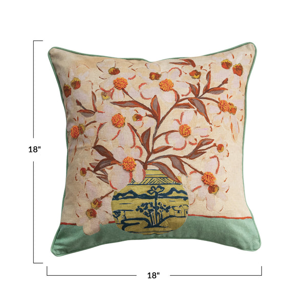 Pillow | Flowers in Vase