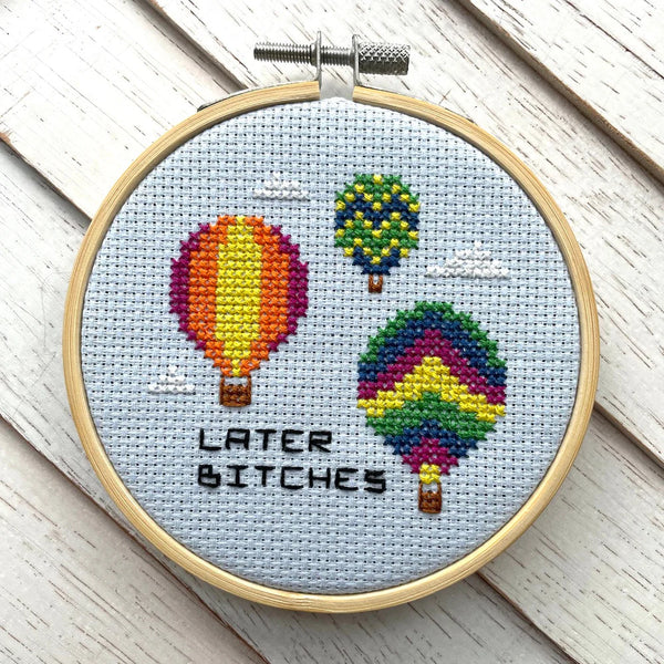 Cross Stitch Kit | Hot Air Balloons