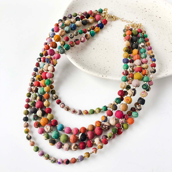 Necklace | Intertwining Kantha