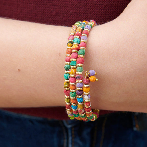 Kantha Wrap Bracelet | Milieu