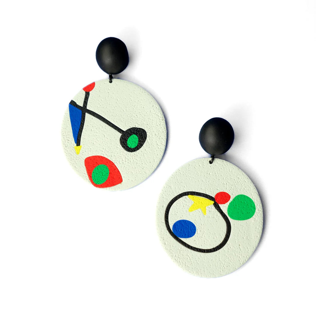 Miro | Canvas Statement Earrings