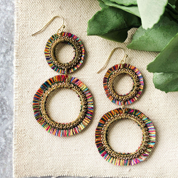 Double Hoops | Rainbow Raja