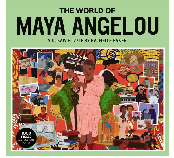 The World of Maya Angelou | 1000-Piece Jigsaw Puzzle | Art by Rachelle Baker