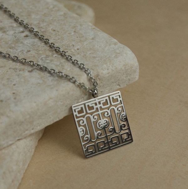 Necklace | Ornato - Stainless Silver