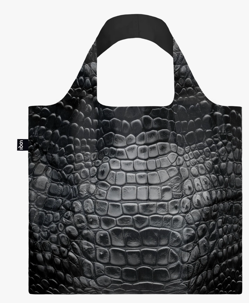 Recycled Bag | Crocodile, Black