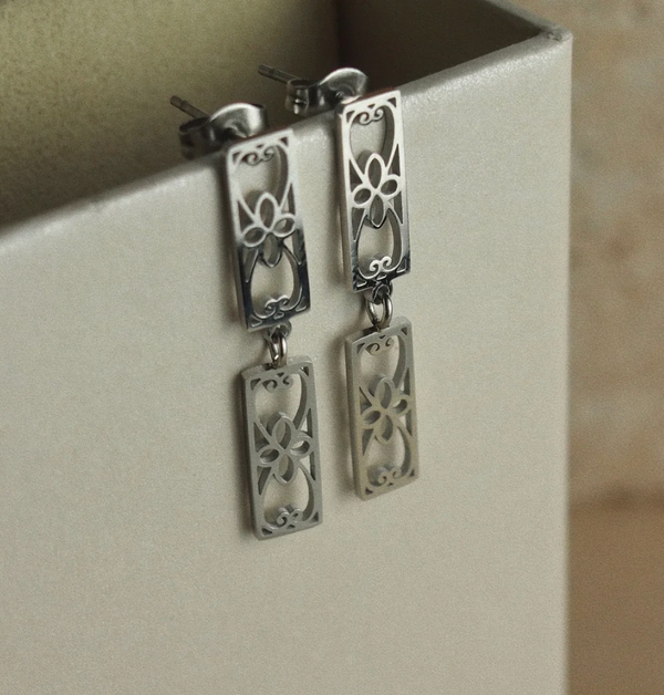 Earrings | Roble - Stainless Silver