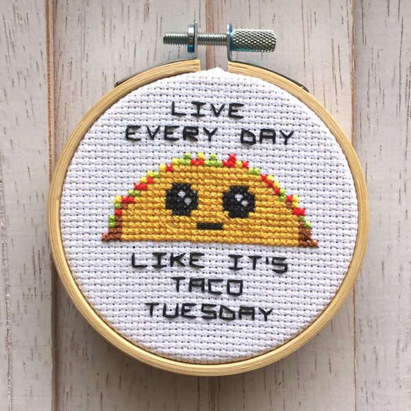 Cross Stitch Kit | Taco Tuesday