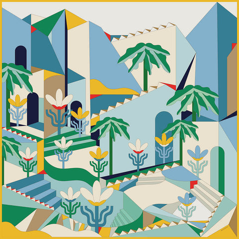 Silk Scarf |Tropical Breeze-Double Sided