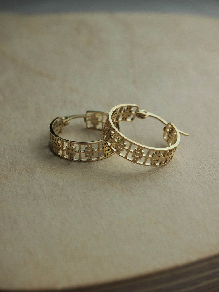 Earrings | Ural - Gold Plated (Hoops)